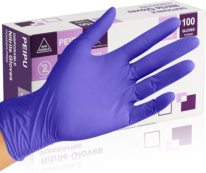 PElPU Nitrile Gloves, Disposable cleaning, Powder