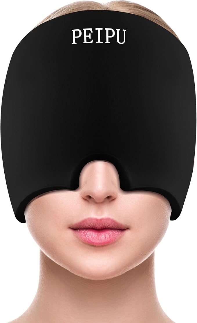 PEIPU Migraine Relief Cap, Soothing Headache Ice